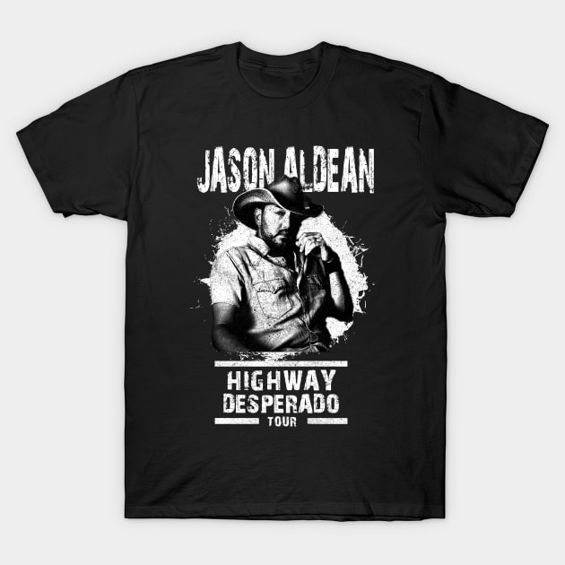 Jason Aldean high desperado tour T-Shirt by McKenna Guitar Sales